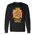Pizza King Hemd Für Pizzaliebhaber Süße Pizza Langarmshirts