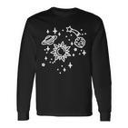 Planets Universe Space Beautiful Langarmshirts