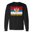 Pljevlja Srpska Crna Gora Njegos Petrovic Trobojka Cg Langarmshirts