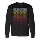 Pocahontas Ia Vintage Style Iowa Langarmshirts