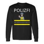 Polizfi Der Anzeigenhauptmeister Distributes Nodules Meme Langarmshirts