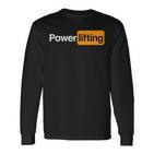 Powerlifting Kraftdreikampf Langarmshirts