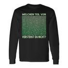 Programmer Admin Which Partonerstehst Du Nicht Langarmshirts