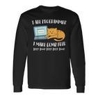 I Are Programmer Computer Scientist Computer Cat Langarmshirts