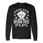 Proud Bichon Frise Papa Bichon Frise Langarmshirts