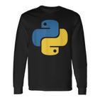 Python Logo Programmer Langarmshirts