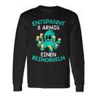 Relaxed Eight-Armed A Reinorgeln Saufen Party Malle Langarmshirts