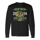 Rentner 2024 Der Garten Ruft Rente 2024 Langarmshirts