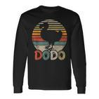 Retro Dodo Bird Langarmshirts