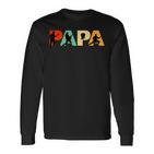 Retro Lead-Gitarre Papa Lustiger Papa Lead-Gitarre Spieler Langarmshirts