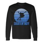 Retro Skater Boy Langarmshirts