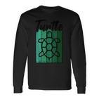 Retro Turtle Vintage Langarmshirts