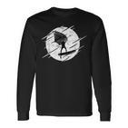 Retro Wing Foil Wing Surf Moon Surfer Foiler Langarmshirts