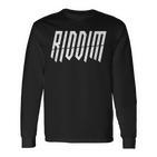 Riddim Heavy Dubstep Headbanger Riddim Dnb Langarmshirts