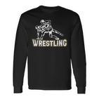 Ring Wrestler Ringer Ring Combat Ringsport Langarmshirts