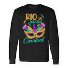 Rio De Janeiro Carnival Brazil Mask Brazil Souvenir Langarmshirts