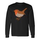 Robin Bird Robin Singbird Bird Langarmshirts