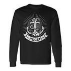 Rügen Rüganer Island Retro Vintage Logo Anchor Idea Langarmshirts