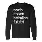 S Essen Secret Falafel Anti-Rassism Langarmshirts