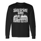 Sägespäne Sind Männer Glitter Chainsaws Langarmshirts