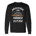 Sägespäne Sind Männer Glitzer Langarmshirts
