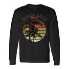 Santa Cruz Ca California Surfer 70S 80S Retro Langarmshirts