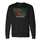 Santa Cruz City California Vintage Retro S Langarmshirts