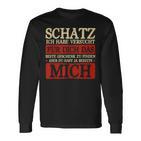 Schatz Ich Habeersucht Das Beste Geschenk Boyfriend Langarmshirts