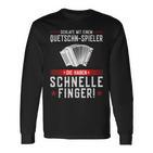 Schlafe Mit Einem Quessschn Player Styrian Harmonica Langarmshirts