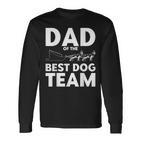 Schlittenhunderennen Papa Bestes Hundeteam Hundeschlitten Langarmshirts