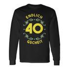 Schwaben Swabian 40Th Birthday Langarmshirts