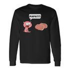 Schwein Ferkel Steak Papa Sarkasmus Für Fleischesser Langarmshirts