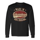 Schwenningen Retro Logo Schwenningen Black S Langarmshirts