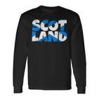 Scotland Flags Scotland Langarmshirts