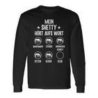 My Shetty Hört Aufs Wort Shetland Pony Circzitk Langarmshirts