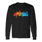 Skyline Nuremberg Langarmshirts