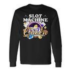 Slotmaschine Queen Casino Las Vegas Gambling Langarmshirts