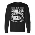 So Ssieht Der Beste Freund Der Welt Aus Slogan Bester Freund Langarmshirts