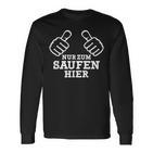 Stag Night Nur Zum Saufen Hier S Langarmshirts