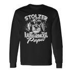 Stolzer Rauhaardackel Papa Herrchen Dogs Dachshund Langarmshirts