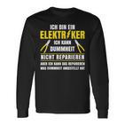 Stromriker Dummheit Reparieren Electronics German Language Langarmshirts