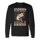 Studier Jeder Fishing Nur Die Beste Sayings Father's Day S Langarmshirts