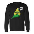 Sturer Budgie Parrot Langarmshirts