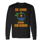 Sun Keine Bechnung Solar Panel Photovoltaic S Langarmshirts