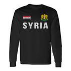 Syria Syrian Flag Syria Langarmshirts