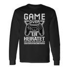 Team Bräutigam Jga Männer Junggesellenabschied Gamer Langarmshirts