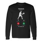 Tennis Ruft An Must Los Tennis Player Langarmshirts