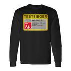 Test Winner Stiftung Nageltest Adult Humour Langarmshirts