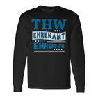 Thw Ehrenamt Ist Ehrensache Technisches Hilfswerk Motiv Langarmshirts