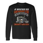 Truck Driver Truck Slogan Langarmshirts